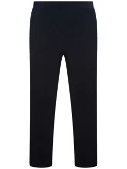 Ensemble de Pyjama marine uni à fermeture boutonnée et taille élastiquée
