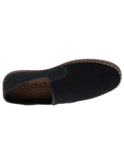 Espadrilles homme marine unies en toile et à semelle à corde