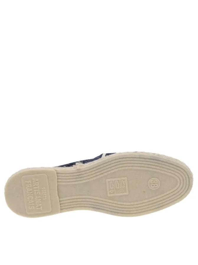 Espadrilles mixtes marinière avec un style décontracté et Slip-On