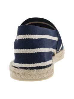 Espadrilles mixtes marinière avec un style décontracté et Slip-On