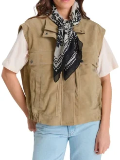 Foulard en coton noir à motifs légèrement transparent de forme carré