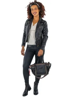 Foulard noir en soie avec tête de mickey imprimé dessus