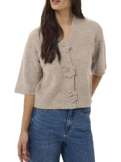 Gilet anthracite uni avec une coupe ajustée et des manches courtes
