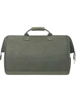 Grand sac weekender kaki uni 2en1 avec une pochette zippée réversible