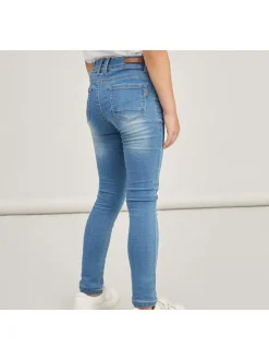 Jean bleu denim délavé coupe skinny