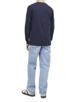 Jean Clark Regular en coton mélangé stone uni coupe regular fit