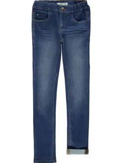 Jean fille regular indigo