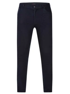 Jean anthracite en coton uni coupe slim