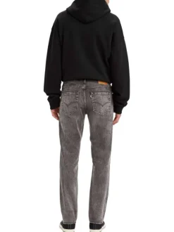 Jean 511 anthracite uni avec une coupe slim et une étiquette d'authentification