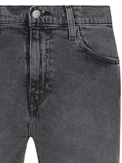 Jean 511 anthracite uni avec une coupe slim et une étiquette d'authentification