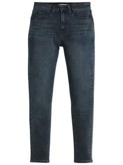 Jean 721™ anthracite uni coupe skinny avec un patch de la marque
