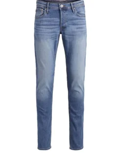 Jean avec effet délavé pour homme bleu slim intermédiaire