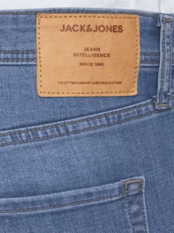 Jean avec effet délavé pour homme bleu slim intermédiaire