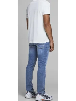 Jean avec effet délavé pour homme bleu slim intermédiaire