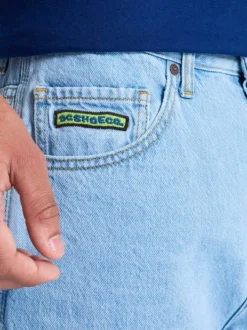 Jean baggy denim carpenter pant en coton stone uni avec une coupe bootcut
