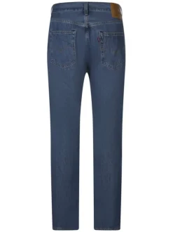 Jean 501 bleu délavé avec une coupe regular et une taille intermédiaire
