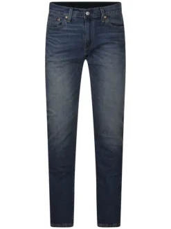 Jean 512 bleu délavé avec une coupe slim et une taille intermédiaire