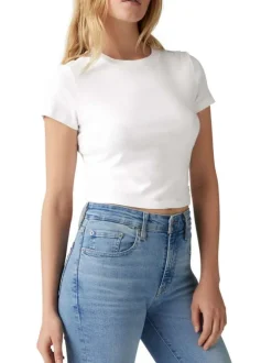 Jean 721™ bleu jean clair en coton coupe skinny avec un patch de la marque