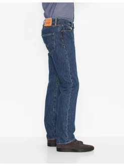 Jean 501 bleu jean en coton avec une coupe régular