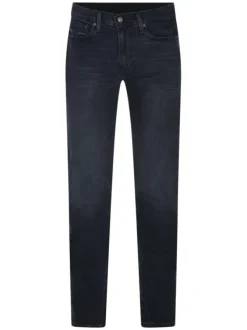 Jean 511™ bleu noir uni avec une coupe slim et fermeture zip et bouton