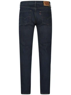 Jean 511 bleu nuit uni avec une coupe slim et une taille intermédiaire
