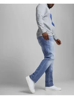 Jean bleu pour homme effet délavé coupe regular GLENN
