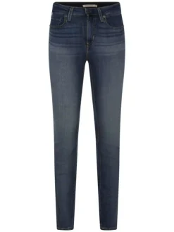 Jean 725™ bleu uni avec une coupe bootcut et des passants pour la ceinture