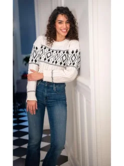 Jean 725™ bleu uni avec une coupe bootcut et des passants pour la ceinture