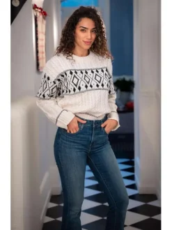 Jean 725™ bleu uni avec une coupe bootcut et des passants pour la ceinture