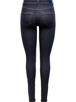 Jean Blush en coton brut chiné avec une coupe skinny