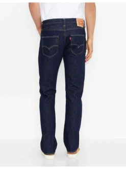 Jean 501 brut en coton avec une coupe droite et un patch