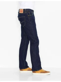 Jean 501 brut en coton avec une coupe droite et un patch