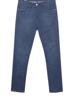 Jean brut pour homme effet délavé en coton biologique coupe tapered DOURO