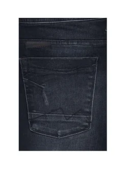 Jean Écho Skinny en coton mélangé nuit uni coupe skinny