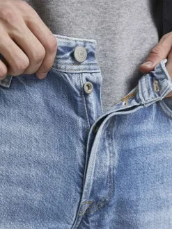 Jean Chris en coton mélangé stone uni avec une coupe regular et 3 poches avant