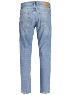 Jean Chris en coton mélangé stone uni avec une coupe regular et 3 poches avant