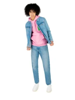Jean Chris 5 poches en coton stone coupe loose fit avec délavage moyen
