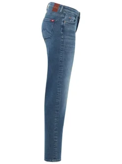 Jean Crosby en coton indigo avec zip et boutons et multiples poches L32