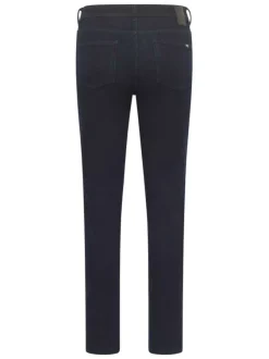 Jean Crosby slim taille haute en coton mélangé bleu nuit et 5 poches