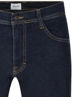 Jean denver tapered en coton brut avec une coupe droite et passants