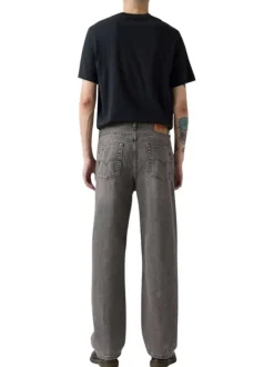 Jean 565 en coton anthracite à coupe droite pourvu de multiples poches