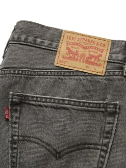 Jean 565 en coton anthracite à coupe droite pourvu de multiples poches