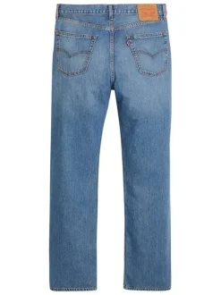 Jean 565 en coton bleu à coupe droite pourvu de multiples poches