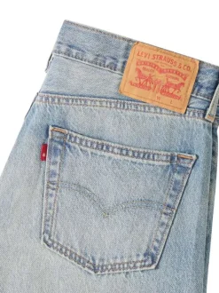 Jean 565 en coton bleu à coupe droite pourvu de multiples poches