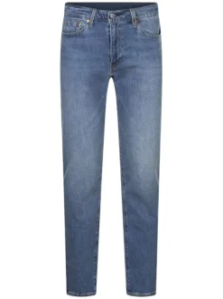 Jean 511 en coton bleu délavé avec une coupe slim et un style 5 poches