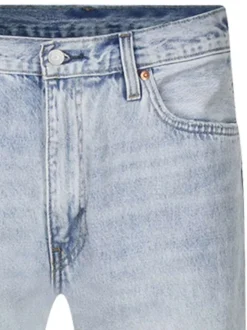 Jean 555 en coton bleu stone uni avec une coupe ample droite