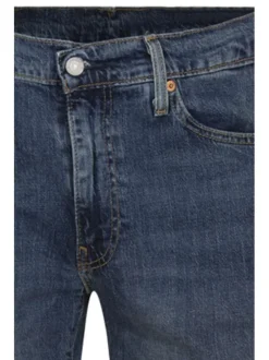 Jean 511™ en coton bleu uni avec 5 poches et une coupe droite