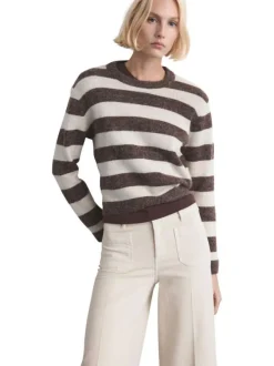 Jean en coton écru uni avec une coupe bootcut et 4 poches plaquées