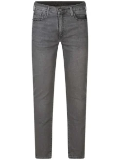 Jean 512 en coton gris avec un aspect délavé et une coupe slim