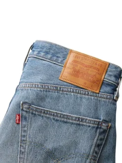 Jean 501 en coton mélangé bleu délavé avec coupe regular fit et 5 poches